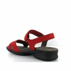 Mephisto Nu Pieds Et Sandales Francesca Rouge -La Maison Soldes Magasin A033103 3