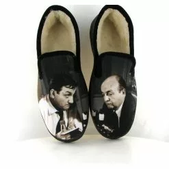 La Maison De L Espadrille Charentaises 7712 Tontons Flingueurs Noir