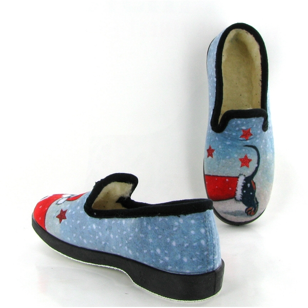 La Maison De L Espadrille Charentaises N12 Chien Pere Noel Gris 3 La Maison De L Espadrille Charentaises N12 Chien Pere Noel Gris – Image 3