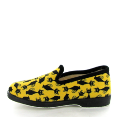 La Maison De L Espadrille Charentaises 7638 Chat Noir Jaune -La Maison Soldes Magasin A246201 3