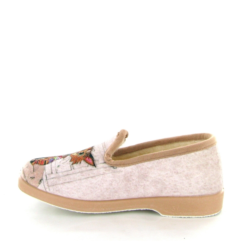 La Maison De L Espadrille Charentaises 7648 Chien Chat Strass Beige -La Maison Soldes Magasin A246401 3