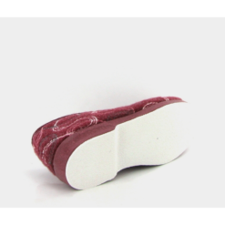 La Maison De L Espadrille Charentaises 7640 Laine Chevron Bordeaux -La Maison Soldes Magasin A246501 4