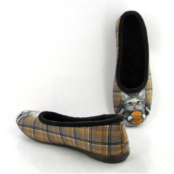 La Maison De L Espadrille Ballerines 6054 Chat Pelote Laine Marron -La Maison Soldes Magasin A247401 3