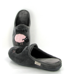 La Maison De L Espadrille Mules 9010 Mouton Gris -La Maison Soldes Magasin A248101 3