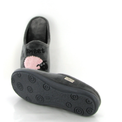 La Maison De L Espadrille Mules 9010 Mouton Gris -La Maison Soldes Magasin A248101 4