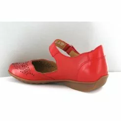 Mephisto Ballerines Florina Perf Rouge -La Maison Soldes Magasin B330003 3