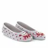 La Maison De L Espadrille Ballerines 2043 Coeurs Fleurs Gris