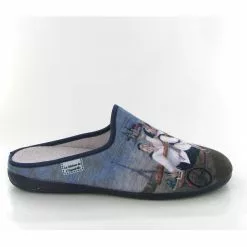 La Maison De L Espadrille Mules 2481 Francais Baguette Marine -La Maison Soldes Magasin C253201 2