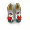 La Maison De L Espadrille Charentaises 7669 Mouton Coeur Love Gris