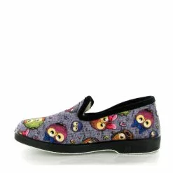 La Maison De L Espadrille Charentaises 7638 Hiboux Couleur Gris -La Maison Soldes Magasin C261101 3