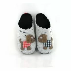La Maison De L Espadrille Mules 9057 Chien Bisous Gris
