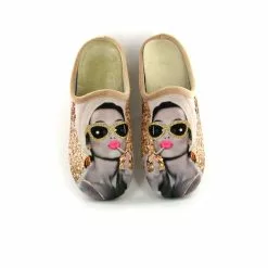 La Maison De L Espadrille Mules 6531 Glamour Beige