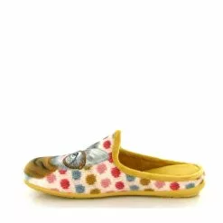 La Maison De L Espadrille Mules 9000 Chat Lunettes Echarpe Jaune -La Maison Soldes Magasin C263301 3