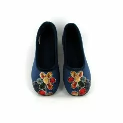 La Maison De L Espadrille Ballerines 6044 Fleur Marine