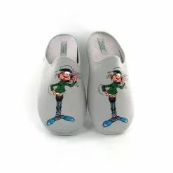 La Maison De L Espadrille Mules G902 Gaston Lagaffe Gris