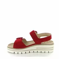 Mephisto Mobils Nu Pieds Et Sandales Clara Rouge -La Maison Soldes Magasin E199501 3