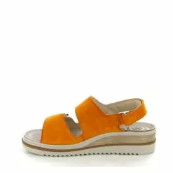 Mephisto Mobils Nu Pieds Et Sandales Darcie Jaune -La Maison Soldes Magasin E199701 3