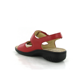 Mephisto Mobils Nu Pieds Et Sandales Getha Rouge -La Maison Soldes Magasin E282001 3